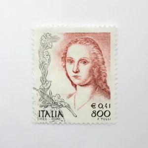 Poste Italiane 2002 Les femmes dans l'art - étoiles en filigrane euro 0,41
