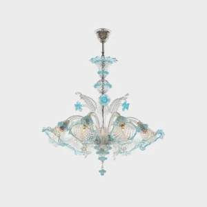 Italian blown glass chandelier