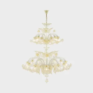 Italian blown glass chandelier