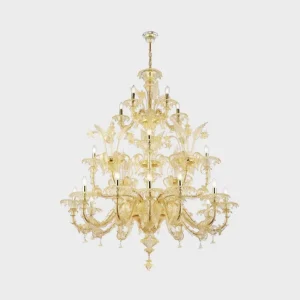 Italian blown glass chandelier