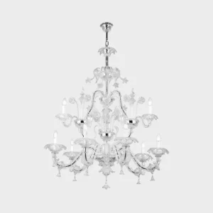 Italian blown glass chandelier