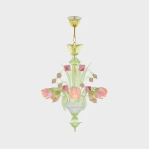Italian blown glass chandelier