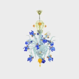 Italian blown glass chandelier